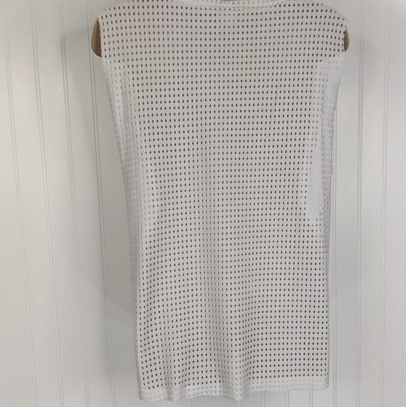 ONZIE Molly White Mesh Drop Arm Tank Sz S/M - Picture 9 of 14